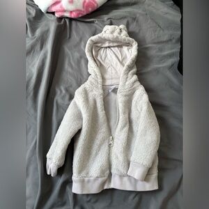 Cozy Cream Hooded Jacket for Kids